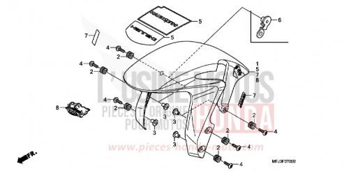 FRONT FENDER CBR600RAA de 2010
